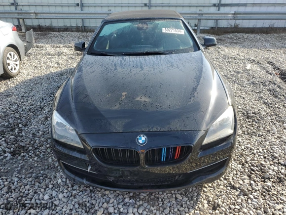 2012 BMW 6 Series 650i with VIN WBALZ3C50CDL70371, listed as a Copart auction lot 80271534 with 76,332 mi miles and Salvage Title. Bid and sale history available at carsss.com. Image 5.