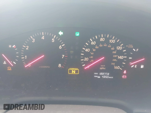 2001 Lexus LS 430 with VIN JTHBN30F010016733, listed as a IAAI auction lot 42240794 with 189,773 mi miles and . Bid and sale history available at DreamBid. Image 7.