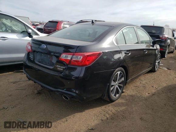 2018 Subaru Legacy Limited with VIN 4S3BNEN62J3038964, listed as a Copart auction lot 43993654 with 33,485 mi miles. Bid and sale history available at carsss.com. Image 3.