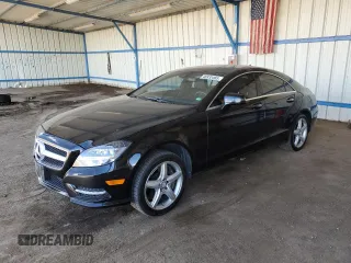 2014 Mercedes-Benz CLS-Class CLS 550 with VIN WDDLJ9BB7EA093040, listed as a Copart auction lot 46932465 with 87,340 mi miles and Salvage Title. Bid and sale history available at carsss.com. Image 1.