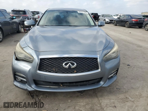 2014 Infiniti Q50 Sport with VIN JN1BV7AP1EM680931, listed as a Copart auction lot 44431595 with Not Provided miles and Salvage Title. Bid and sale history available at DreamBid. Image 5.
