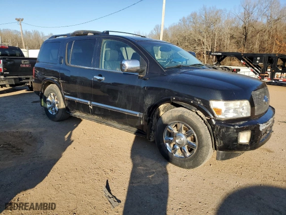 2006 Infiniti QX56 with VIN 5N3AA08C66N807718, listed as a Copart auction lot 42446575 with 265,507 mi miles and Salvage Title. Bid and sale history available at carsss.com. Image 4.
