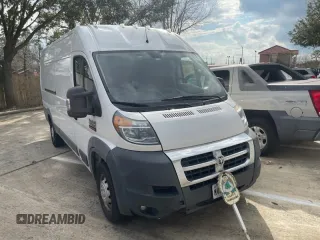 2018 Ram ProMaster Cargo with VIN 3C6URVJG1JE152322, listed as a Copart auction lot 44421785 with 179,000 mi miles and Clean Title. Bid and sale history available at carsss.com. Image 1.