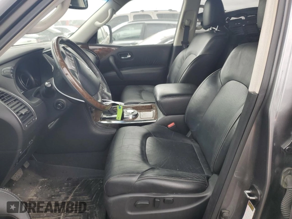 2017 Infiniti QX80 with VIN JN8AZ2NF9H9646393, listed as a Copart auction lot 50563315 with Not provided miles and Salvage title. Bid and sale history available at DreamBid. Image 7.