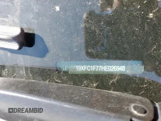 2017 Honda Civic EX-L z VIN 19XFC1F77HE026948, wystawiony jako Copart lot #57973445 z przebiegiem 97 619 mil mil oraz Szkoda całkowita • Salvage title. Historia ofert i sprzedaży dostępna na DreamBid. Obrazek 13.