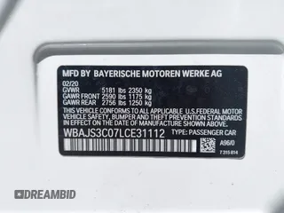 2020 BMW 5 Series 540i xDrive с VIN WBAJS3C07LCE31112, выставлен на аукционе IAAI как лот 42547409 с пробегом 42 093 миль миль и . История ставок и продаж доступна на DreamBid. Изображение 9.