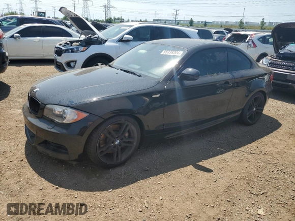 2010 BMW 1 Series 135i with VIN WBAUC7C54AVK96165, listed as a Copart auction lot 65398204 with Not Provided miles and Salvage Title. Bid and sale history available at carsss.com. Image 1.