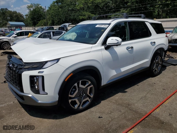 2023 Hyundai Palisade SEL with VIN KM8R44GE6PU597769, listed as a Copart auction lot 59981944 with 21,090 mi miles and Salvage Title. Bid and sale history available at carsss.com. Image 1.