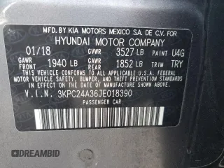 2018 Hyundai Accent SEL with VIN 3KPC24A36JE018390, listed as a Copart auction lot 70963573 with 102,603 mi miles. Bid and sale history available at carsss.com. Image 12.