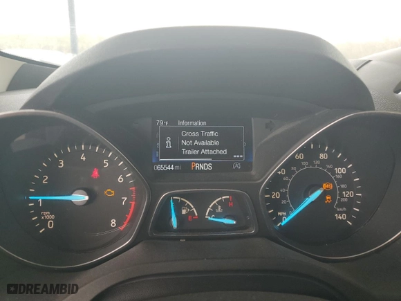 2017 Ford Escape SE with VIN 1FMCU0G92HUC72166, listed as a Copart auction lot 49346305 with 65,544 mi miles and Salvage Title. Bid and sale history available at carsss.com. Image 9.