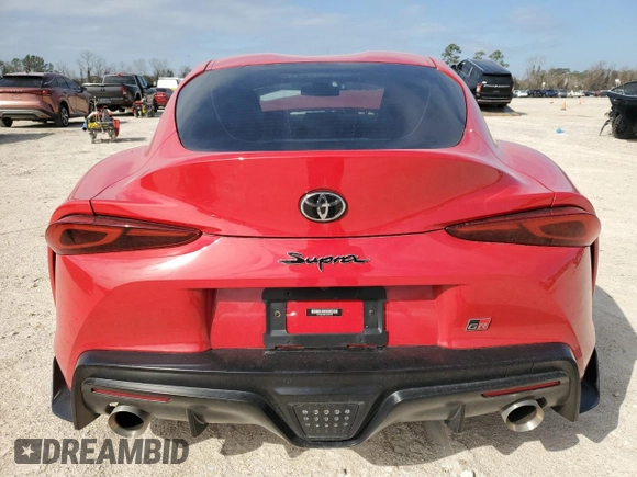 2020 Toyota Supra 3.0 z VIN WZ1DB4C06LW022733, wystawiony jako Copart lot #45703115 z przebiegiem 5 682 mil mil oraz Szkoda całkowita • Salvage title. Historia ofert i sprzedaży dostępna na DreamBid. Obrazek 6.