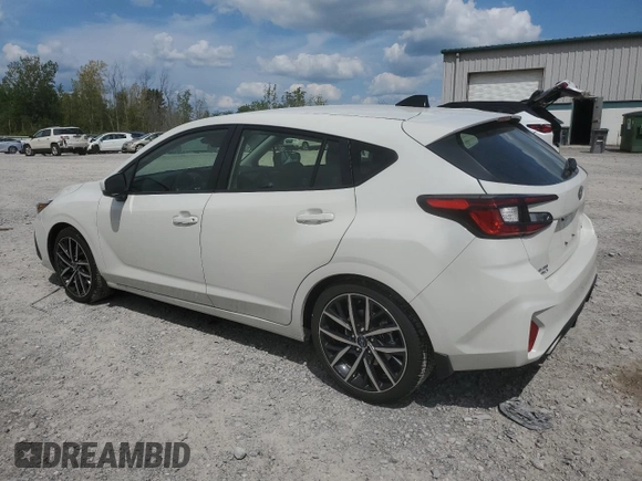 2024 Subaru Impreza Sport with VIN JF1GUAFC7R8342480, listed as a Copart auction lot 68694124 with 4,821 mi miles and Salvage Title. Bid and sale history available at carsss.com. Image 2.