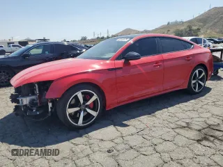 2023 Audi A5 Sportback S line Prestige z VIN WAUEACF50PA012352, wystawiony jako Copart lot #55163475 z przebiegiem 11 096 mil mil oraz Szkoda całkowita • Salvage title. Historia ofert i sprzedaży dostępna na DreamBid. Obrazek 1.