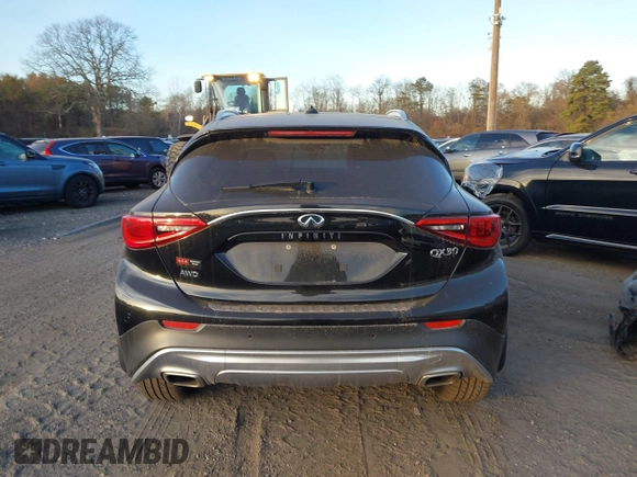 2017 Infiniti QX30 Luxury with VIN SJKCH5CR8HA032677, listed as a IAAI auction lot 40474574 with 75,902 mi miles. Bid and sale history available at carsss.com. Image 16.