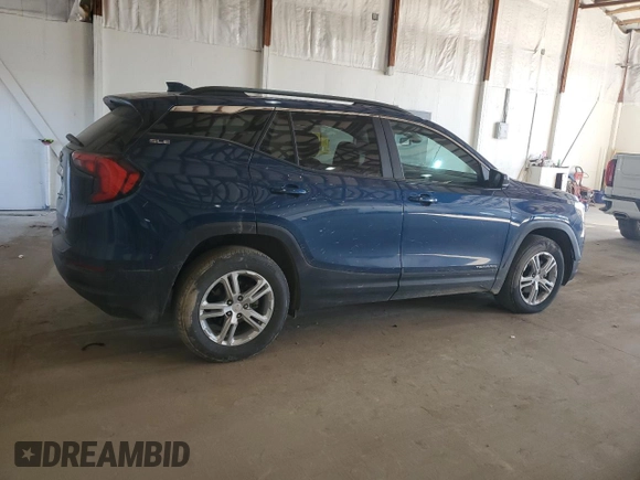 2021 GMC Terrain SLE with VIN 3GKALTEV5ML387420, listed as a Copart auction lot 48223765 with 33,424 mi miles and Salvage title. Bid and sale history available at DreamBid. Image 3.