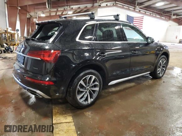 2023 Audi Q5 S line Premium Plus z VIN WA1EAAFY0P2012471, wystawiony jako Copart lot #46834795 z przebiegiem 37 811 mil mil oraz Nie do naprawy. Historia ofert i sprzedaży dostępna na DreamBid. Obrazek 3.