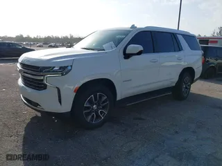 2021 Chevrolet Tahoe LT with VIN 1GNSCNKD7MR386938, listed as a IAAI auction lot 41723844 with 48,430 mi miles. Bid and sale history available at carsss.com. Image 2.