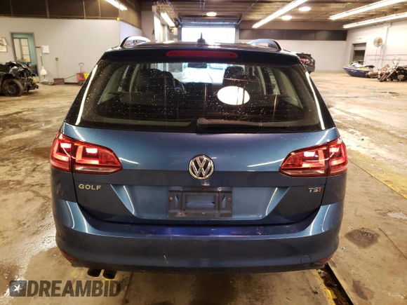 2016 Volkswagen Golf SportWagen TSI S with VIN 3VWC17AU0GM518375, listed as a Copart auction lot 37646454 with 129,994 mi miles. Bid and sale history available at carsss.com. Image 6.