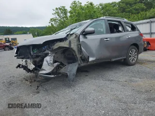 2015 Nissan Pathfinder SL z VIN 5N1AR2MM2FC626753, wystawiony jako Copart lot #58990055 z przebiegiem Nie podano mil oraz Szkoda całkowita • Salvage title. Historia ofert i sprzedaży dostępna na DreamBid. Obrazek 1.