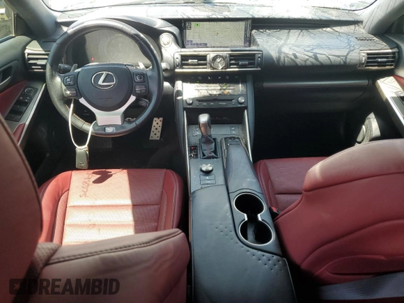 2017 Lexus IS 300 with VIN JTHCM1D23H5022302, listed as a Copart auction lot 55098775 with 75,754 mi miles and Salvage title. Bid and sale history available at DreamBid. Image 8.
