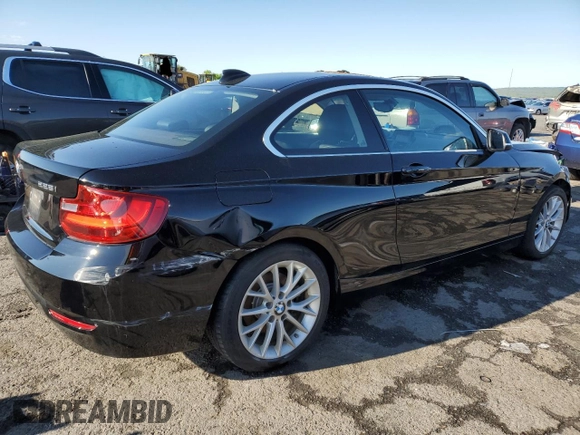 2015 BMW 2 Series 228i xDrive with VIN WBA1F7C55FVX96224, listed as a Copart auction lot 50296863 with 79,777 mi miles. Bid and sale history available at carsss.com. Image 3.