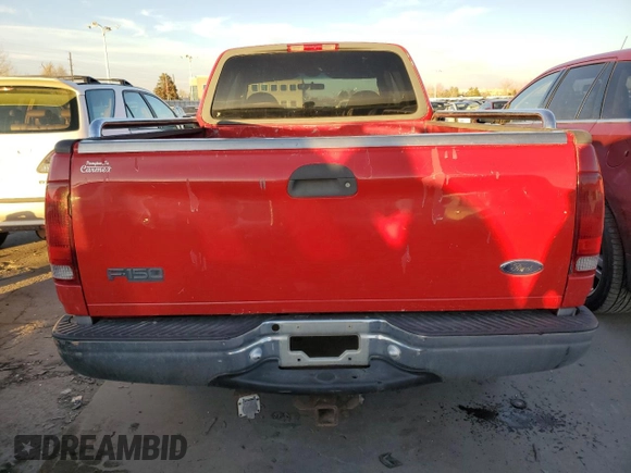 2000 Ford F-150 XL with VIN 1FTRX17W6YKA01026, listed as a Copart auction lot 43756545 with 0 mi miles and Clean Title. Bid and sale history available at carsss.com. Image 6.