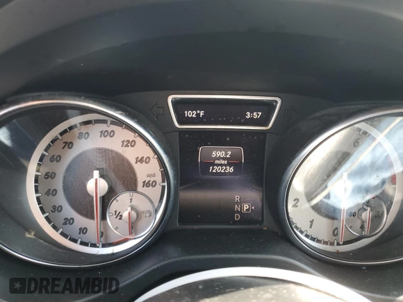 2015 Mercedes-Benz CLA 250 with VIN WDDSJ4EB1FN221051, listed as a Copart auction lot 61339363 with 120,236 mi miles and . Bid and sale history available at DreamBid. Image 9.