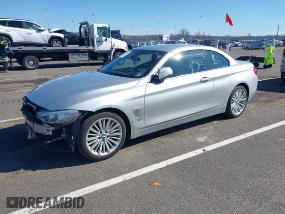2015 BMW 4 Series 435i xDrive with VIN WBA3T7C50FPW79740, listed as a IAAI auction lot 41740148 with 90,205 mi miles and . Bid and sale history available at carsss.com. Image 2.