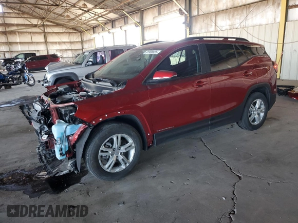 2023 GMC Terrain SLE z VIN 3GKALMEG7PL176179, wystawiony jako Copart lot #61938825 z przebiegiem 15 000 mil mil oraz Szkoda całkowita • Salvage title. Historia ofert i sprzedaży dostępna na DreamBid. Obrazek 1.