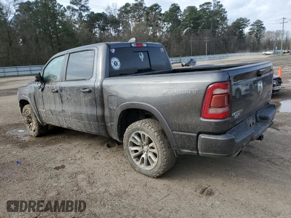 2020 Ram 1500 Laramie with VIN 1C6SRFJM3LN212084, listed as a Copart auction lot 45580665 with 113,962 mi miles and Salvage title. Bid and sale history available at DreamBid. Image 2.