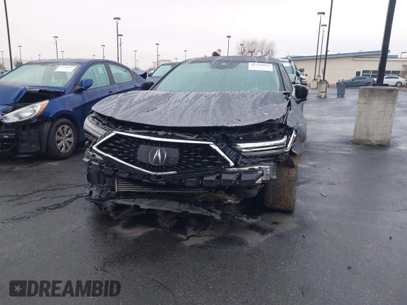 2022 Acura TLX Technology with VIN 19UUB5F46NA003037, listed as a IAAI auction lot 41734924 with 25,096 mi miles and . Bid and sale history available at DreamBid. Image 6.