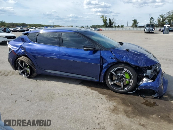 2023 Kia EV6 GT with VIN KNDC5DLE0P5124151, listed as a Copart auction lot 66882303 with 564 mi miles and Salvage Title. Bid and sale history available at carsss.com. Image 4.