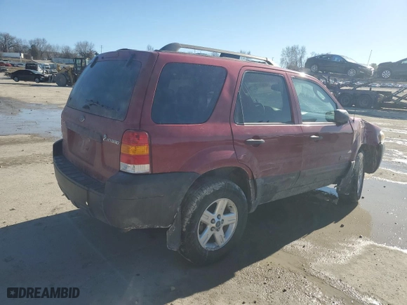 2007 Ford Escape Hybrid with VIN 1FMCU59H67KB87388, listed as a Copart auction lot 46501775 with 103,733 mi miles and Salvage Title. Bid and sale history available at carsss.com. Image 3.