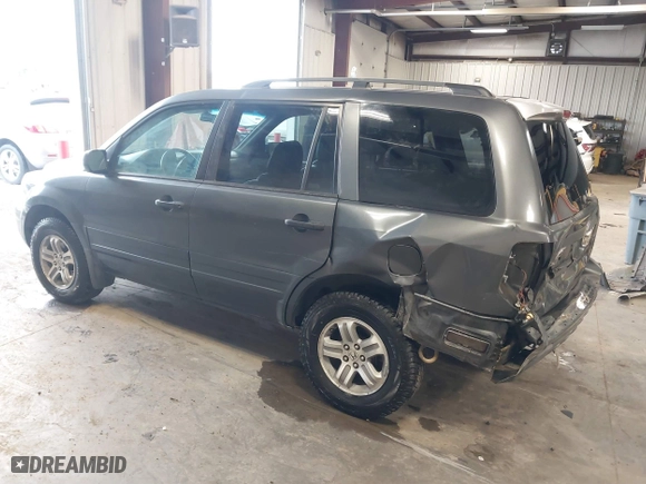 2005 Honda Pilot EX-L with RES with VIN 2HKYF18655H521175, listed as a IAAI auction lot 41490812 with 357,033 mi miles. Bid and sale history available at carsss.com. Image 3.
