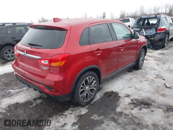 2018 Mitsubishi Outlander Sport ES 2.0 with VIN JA4AR3AU8JZ013101, listed as a IAAI auction lot 41668503 with 107,259 mi miles. Bid and sale history available at carsss.com. Image 4.