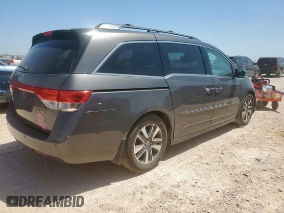 2015 Honda Odyssey Touring Elite z VIN 5FNRL5H97FB002739, wystawiony jako Copart lot #62060695 z przebiegiem 194 604 mil mil oraz Szkoda całkowita • Salvage title. Historia ofert i sprzedaży dostępna na DreamBid. Obrazek 3.