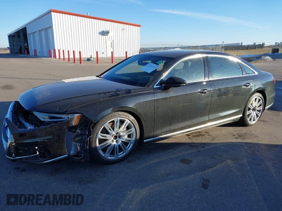 2019 Audi A8 L with VIN WAU8DAF8XKN018289, listed as a IAAI auction lot 41203292 with 28,758 mi miles. Bid and sale history available at carsss.com. Image 2.