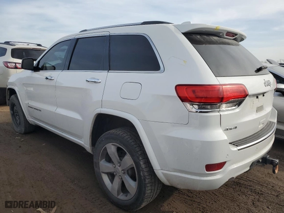 2014 Jeep Grand Cherokee Overland with VIN 1C4RJFCT0EC417458, listed as a Copart auction lot 48435715 with 82,855 mi miles and Salvage Title. Bid and sale history available at carsss.com. Image 2.