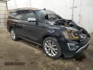 2018 Ford Expedition Platinum with VIN 1FMJU1MT1JEA07588, listed as a Copart auction lot 87617425 with 0 mi miles and Salvage Title. Bid and sale history available at carsss.com. Image 4.
