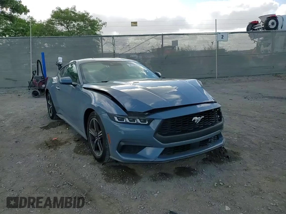 2024 Ford Mustang EcoBoost with VIN 1FA6P8THXR5107004, listed as a Copart auction lot 56758395 with 25,322 mi miles and Salvage title. Bid and sale history available at DreamBid. Image 14.