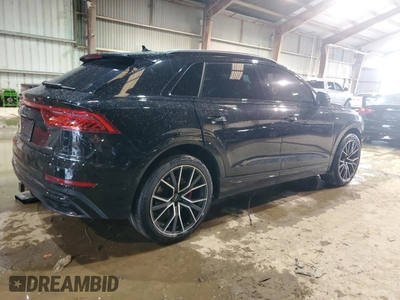 2022 Audi Q8 Prestige with VIN WA1FVBF13ND004495, listed as a Copart auction lot 57513304 with 32,880 mi miles and Salvage Title. Bid and sale history available at carsss.com. Image 3.