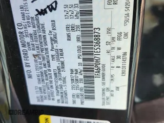 2014 Ford Fusion SE with VIN 1FA6P0H71E5368873, listed as a Copart auction lot 51646235 with 96,916 mi miles and Salvage Title. Bid and sale history available at DreamBid. Image 14.