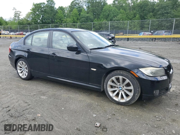 2011 BMW 3 Series 328i with VIN WBAPH5G53BNM78633, listed as a Copart auction lot 56875105 with 96,426 mi miles and Salvage title. Bid and sale history available at DreamBid. Image 4.