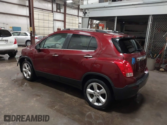 2016 Chevrolet Trax LTZ with VIN 3GNCJRSB9GL166289, listed as a IAAI auction lot 41674434 with 157,109 mi miles. Bid and sale history available at carsss.com. Image 3.