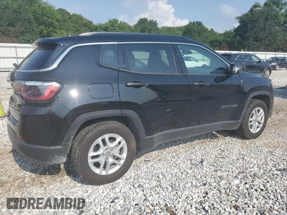 2020 Jeep Compass Sport with VIN 3C4NJCAB6LT257742, listed as a Copart auction lot 47100845 with 71,111 mi miles and Salvage title. Bid and sale history available at DreamBid. Image 3.
