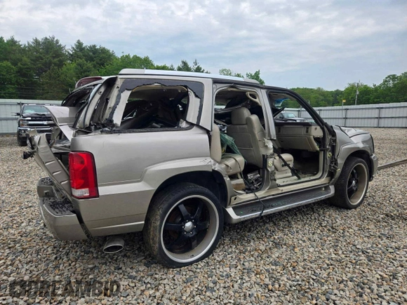 2002 Cadillac Escalade with VIN 1GYEK63N12R102443, listed as a Copart auction lot 53134135 with 241,389 mi miles and Non repairable. Bid and sale history available at DreamBid. Image 3.