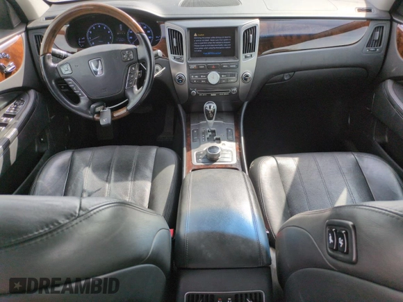 2013 Hyundai Equus Signature with VIN KMHGH4JH5DU058831, listed as a Copart auction lot 51623045 with 164,524 mi miles and Salvage Title. Bid and sale history available at DreamBid. Image 8.