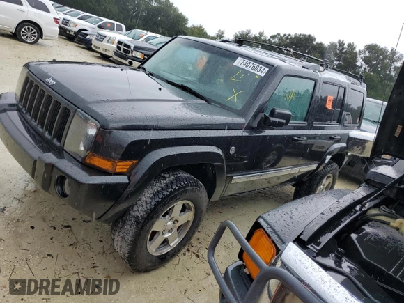 2010 Jeep Commander Sport with VIN 1J4RG4GK5AC114698, listed as a Copart auction lot 74076834 with 0 mi miles and Non Repairable. Bid and sale history available at carsss.com. Image 1.