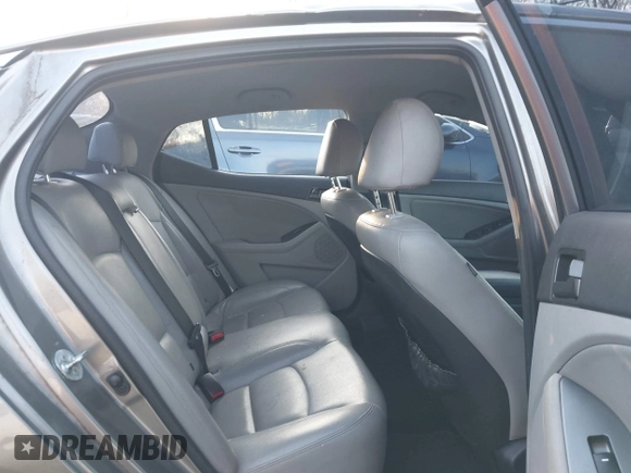 2013 Kia Optima LX with VIN 5XXGM4A77DG166140, listed as a IAAI auction lot 41881144 with 185,391 mi miles. Bid and sale history available at carsss.com. Image 8.