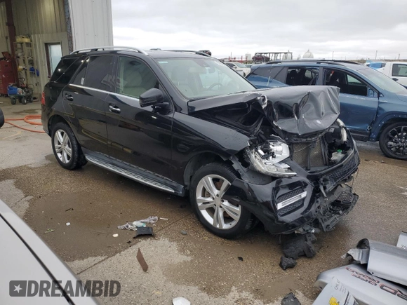 2013 Mercedes-Benz M 350 with VIN 4JGDA5JB6DA232335, listed as a Copart auction lot 51833395 with Not Provided miles and Salvage Title. Bid and sale history available at DreamBid. Image 4.